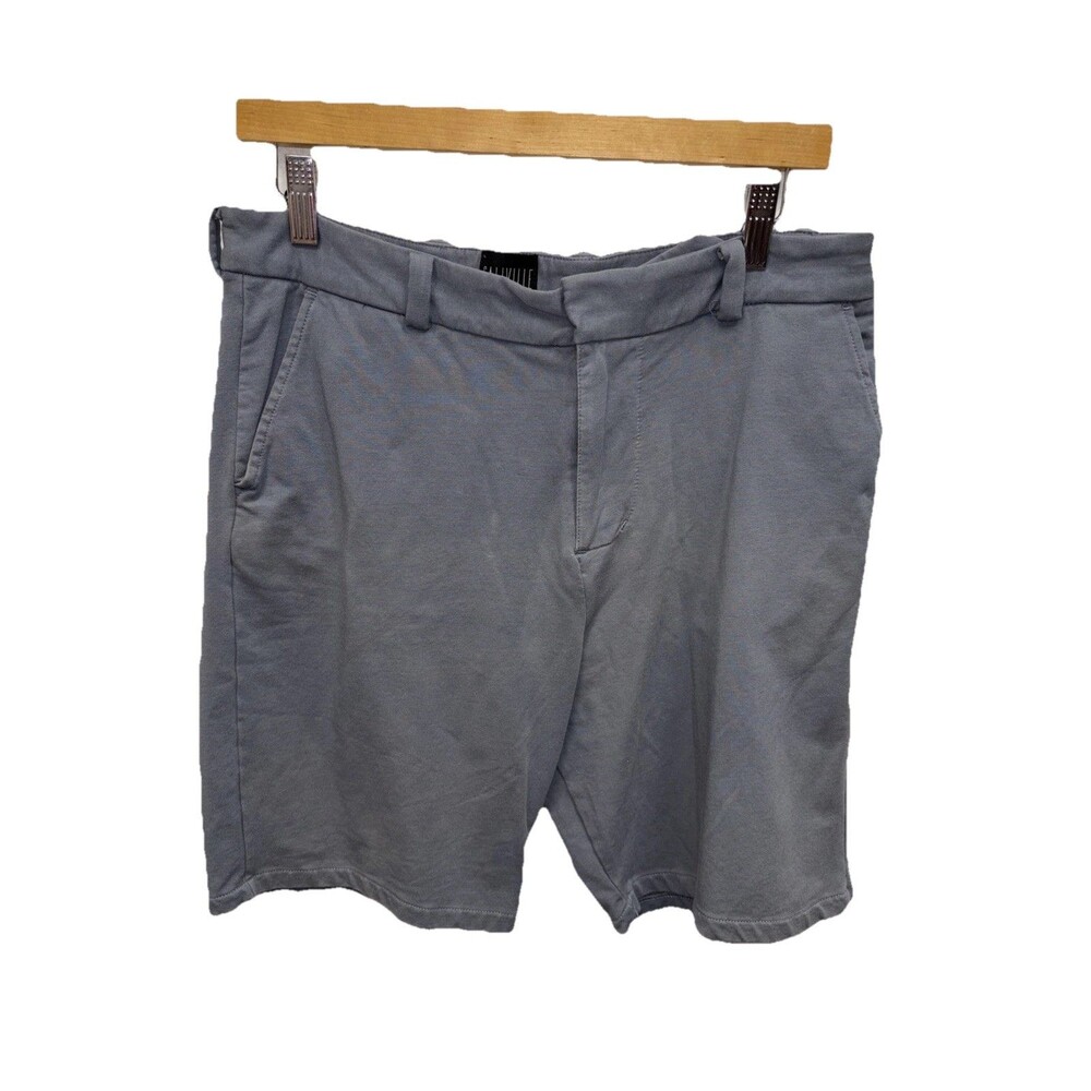 Caliville Men Gray Casual Shorts 32 Zip Pockets Stretch Cotton Blend Button